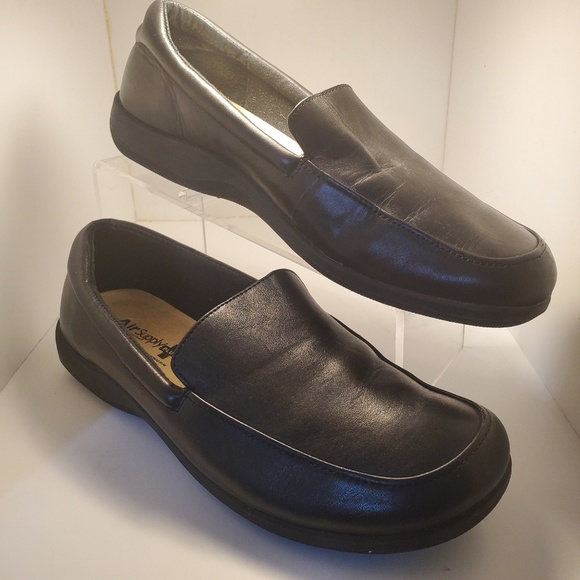 air supply Shoes Air Supply Plus Black Leather Comfort